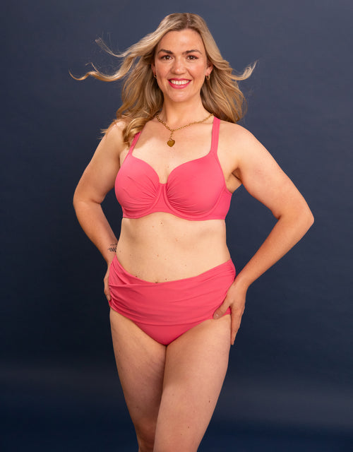 Bikini-High-Panty "Valencia" flamingo