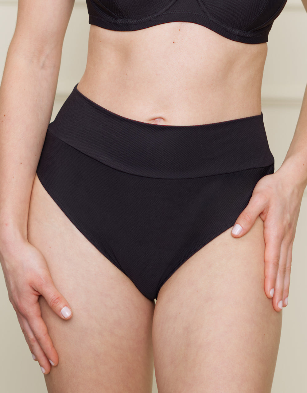 High Waist Bikini Brazilian Porto Black
