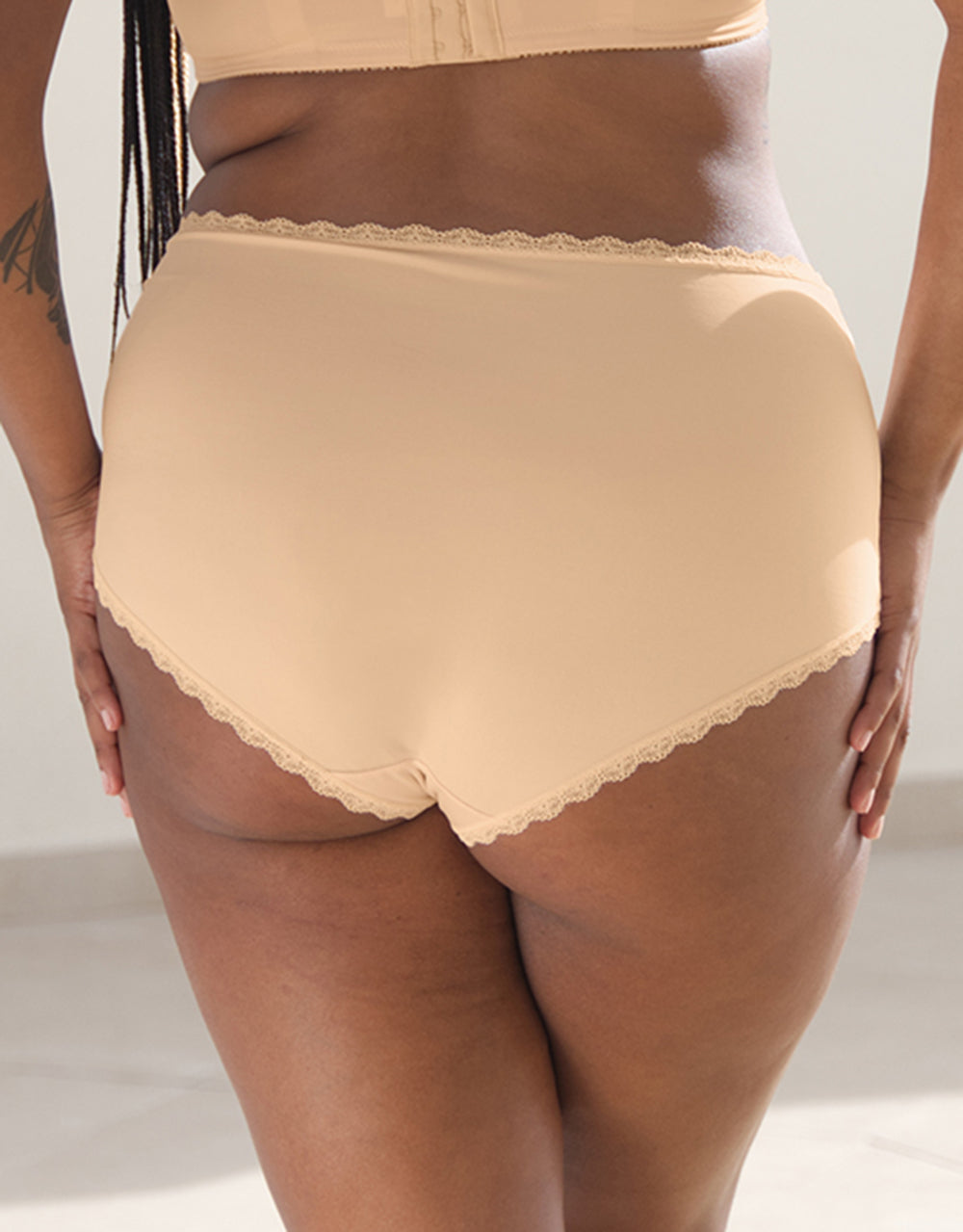 High-Panty-Set 2x "Basic" pale