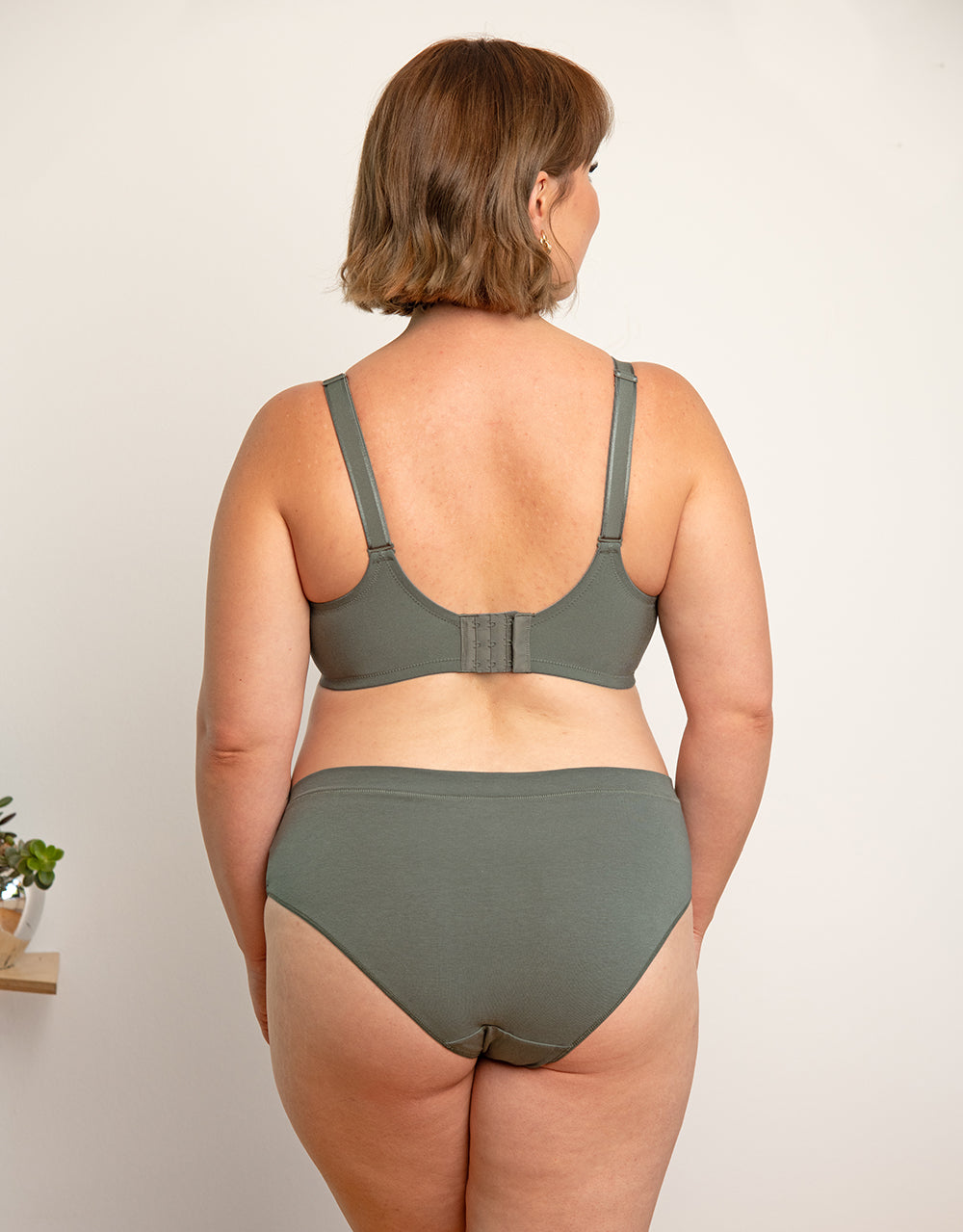 Panty-Set 2x "Cotton Basic" olive
