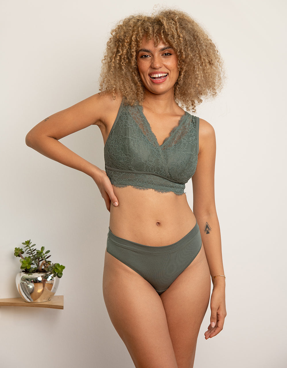 String "Cotton Basic" olive