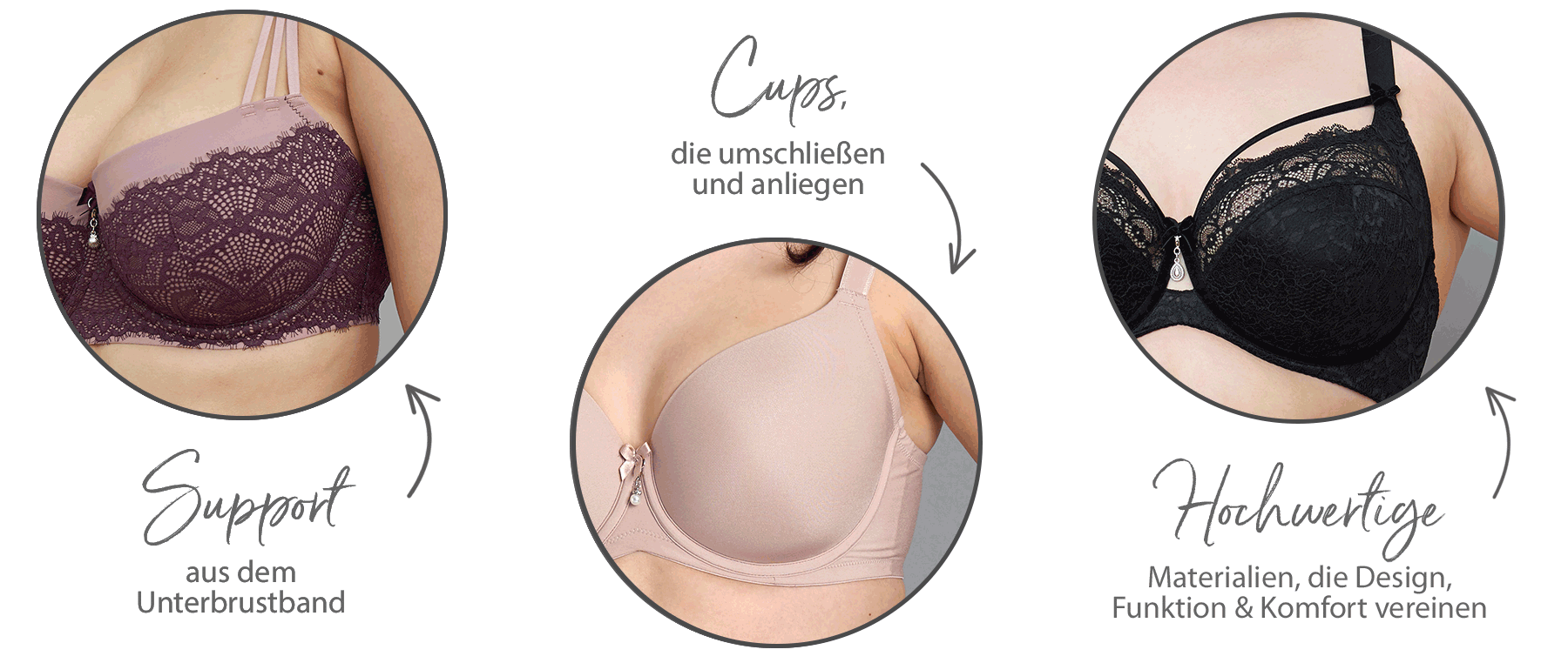 Überzeuge Dich selber von unseren BHs bei SugarShape!