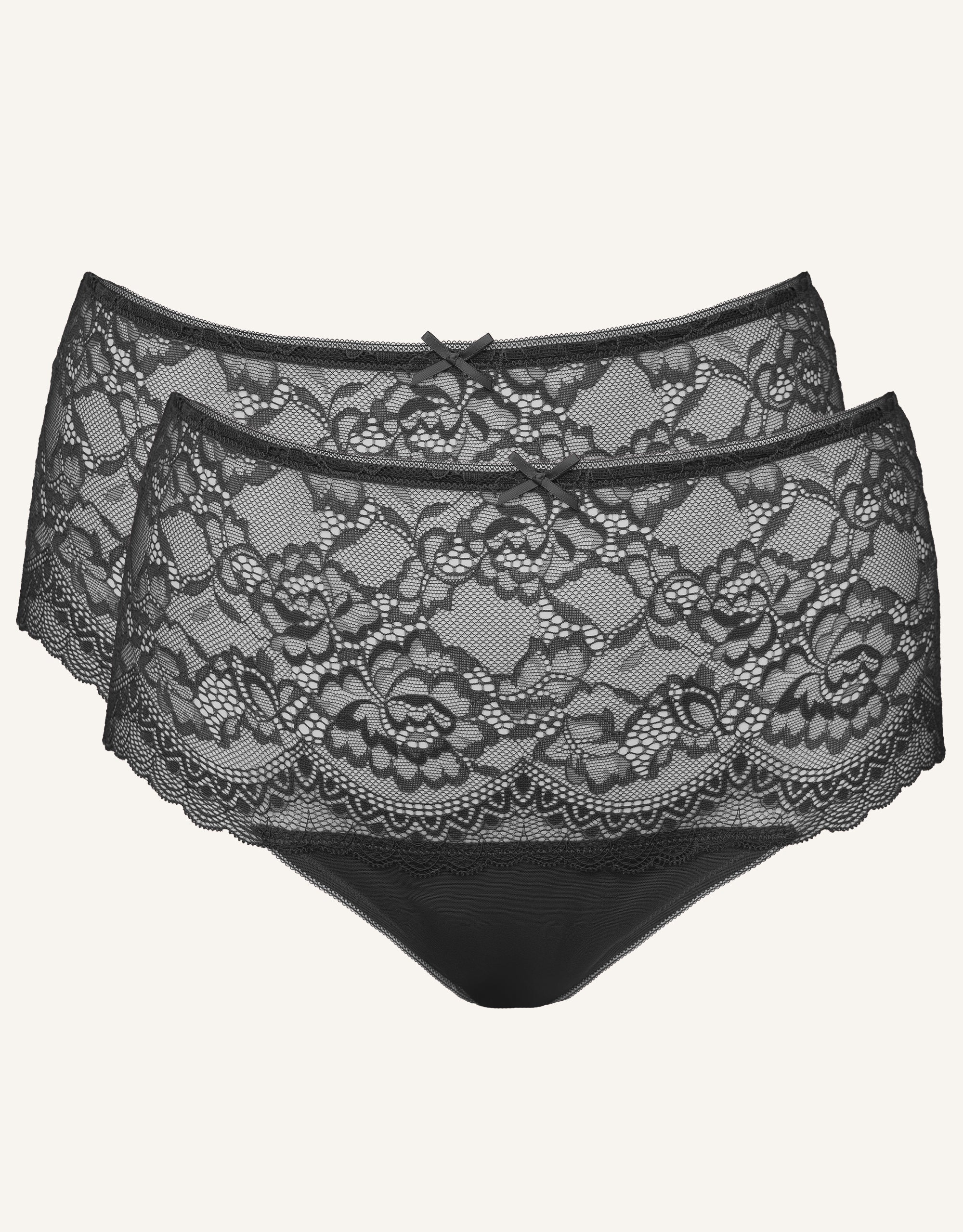 High-String-Set 2x "Lace Basic" black