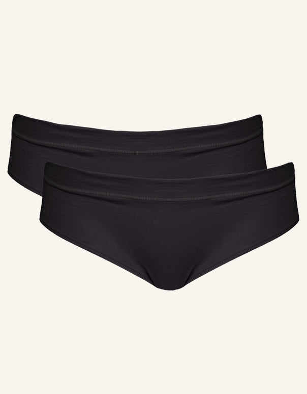 Panty-Set 2x "Cotton Basic" black