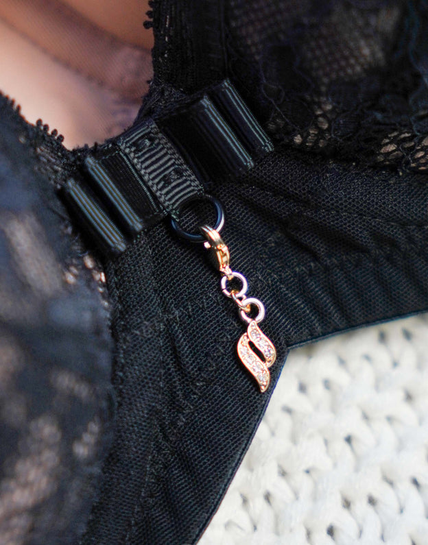 Bra Charm "Crystal Swirl"