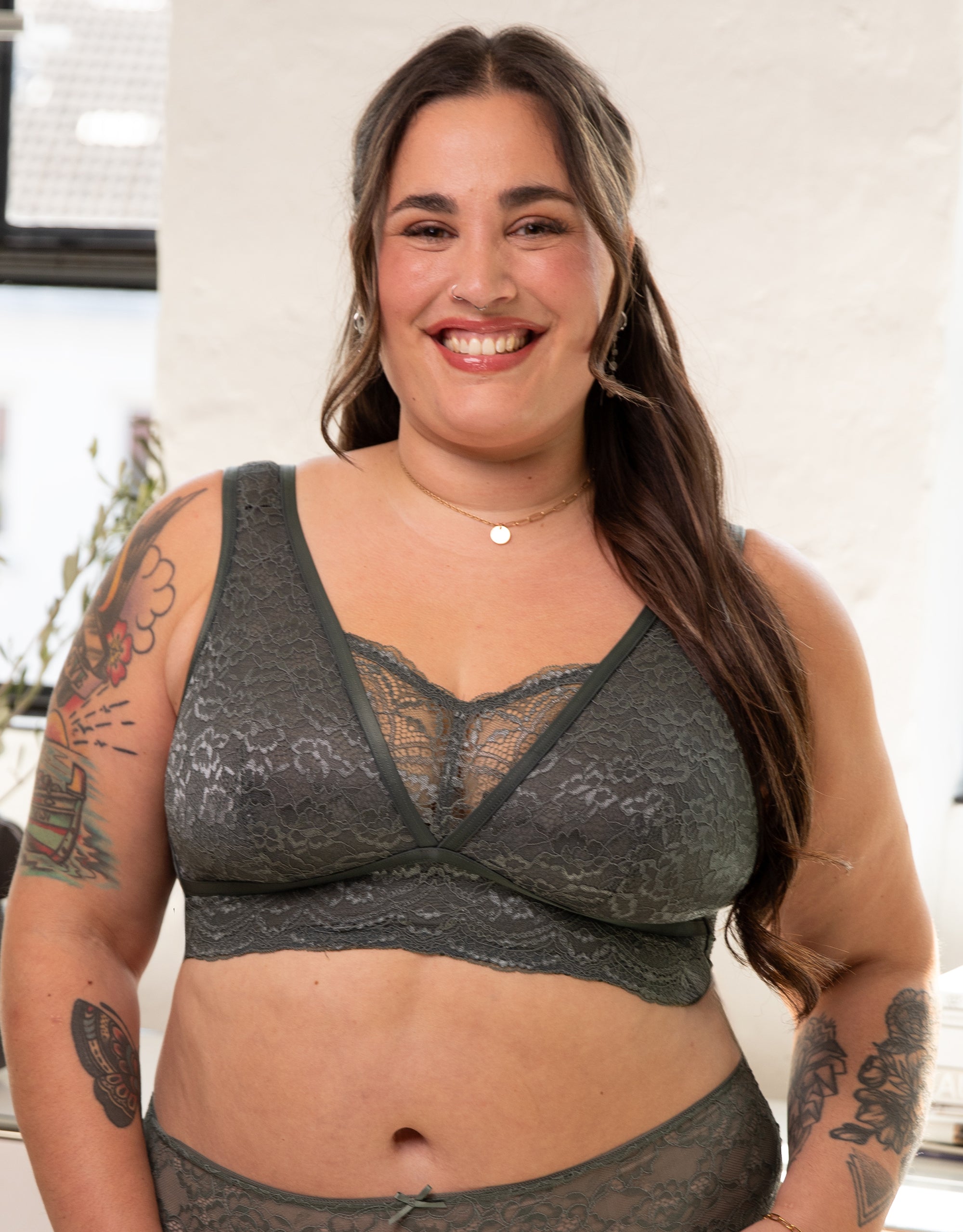 Bralette "Eliana" olive