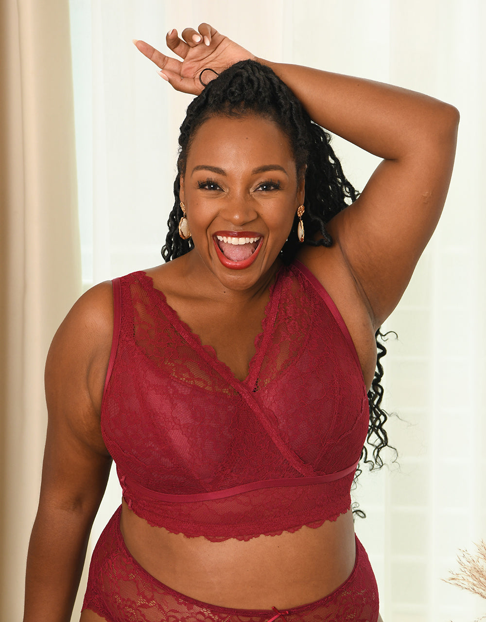 Bralette "Emilia" bordeaux