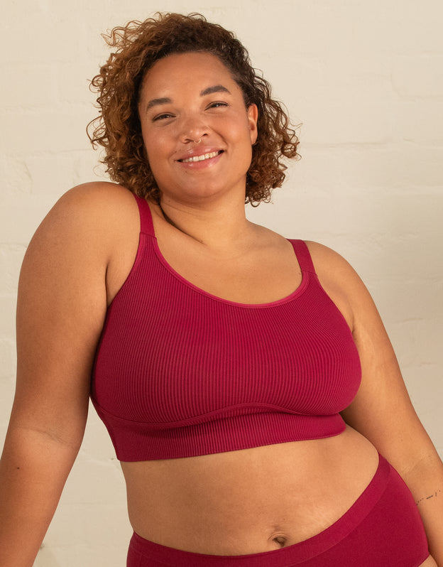 Bustier "Freeda" bordeaux