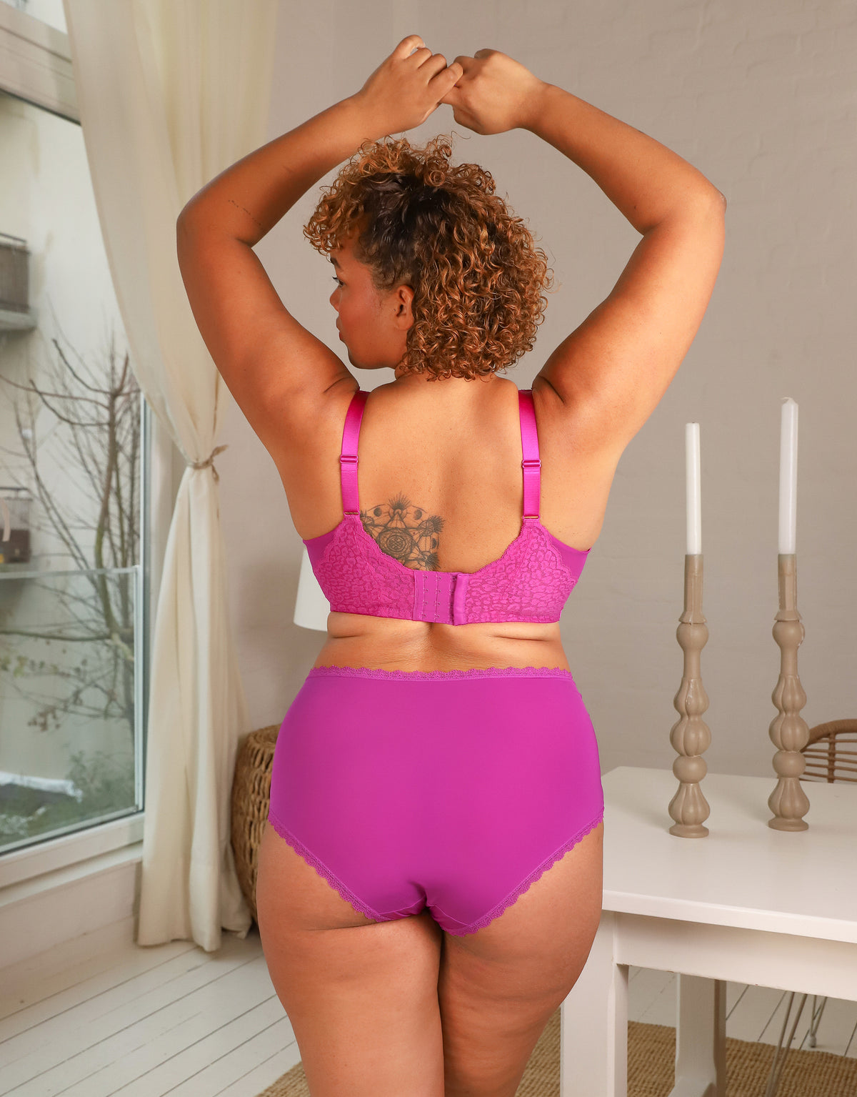 High-Panty-Set 2x Basic Orchid