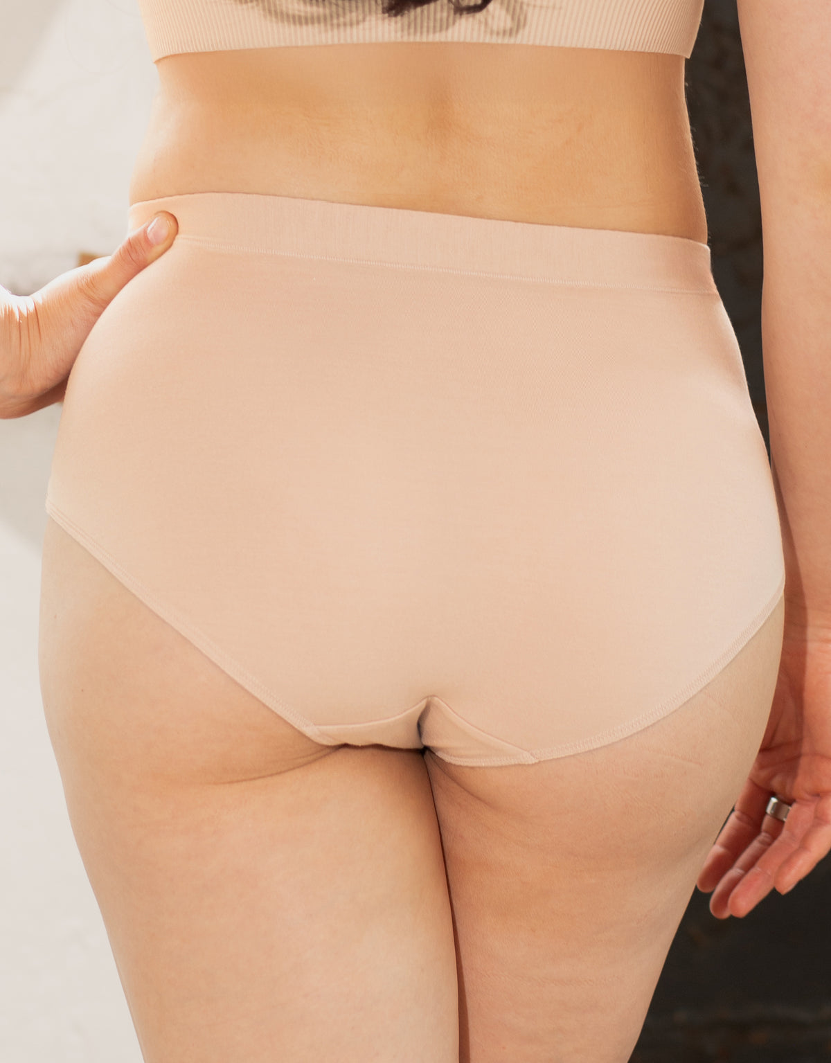 High Panty Cozy Basic almond