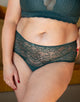 High-Panty "Lace Basic" forest