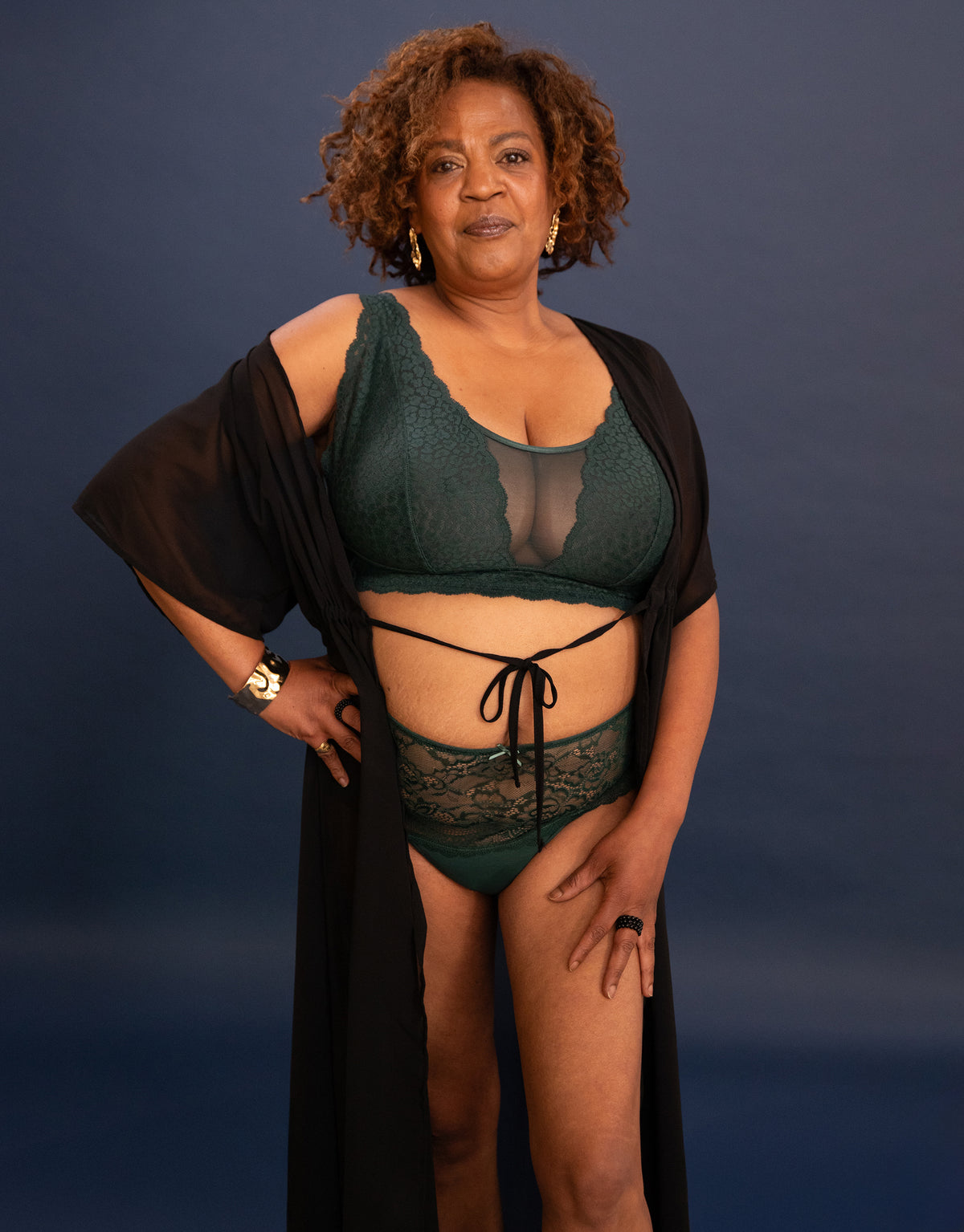 High-Panty "Lace Basic" forest