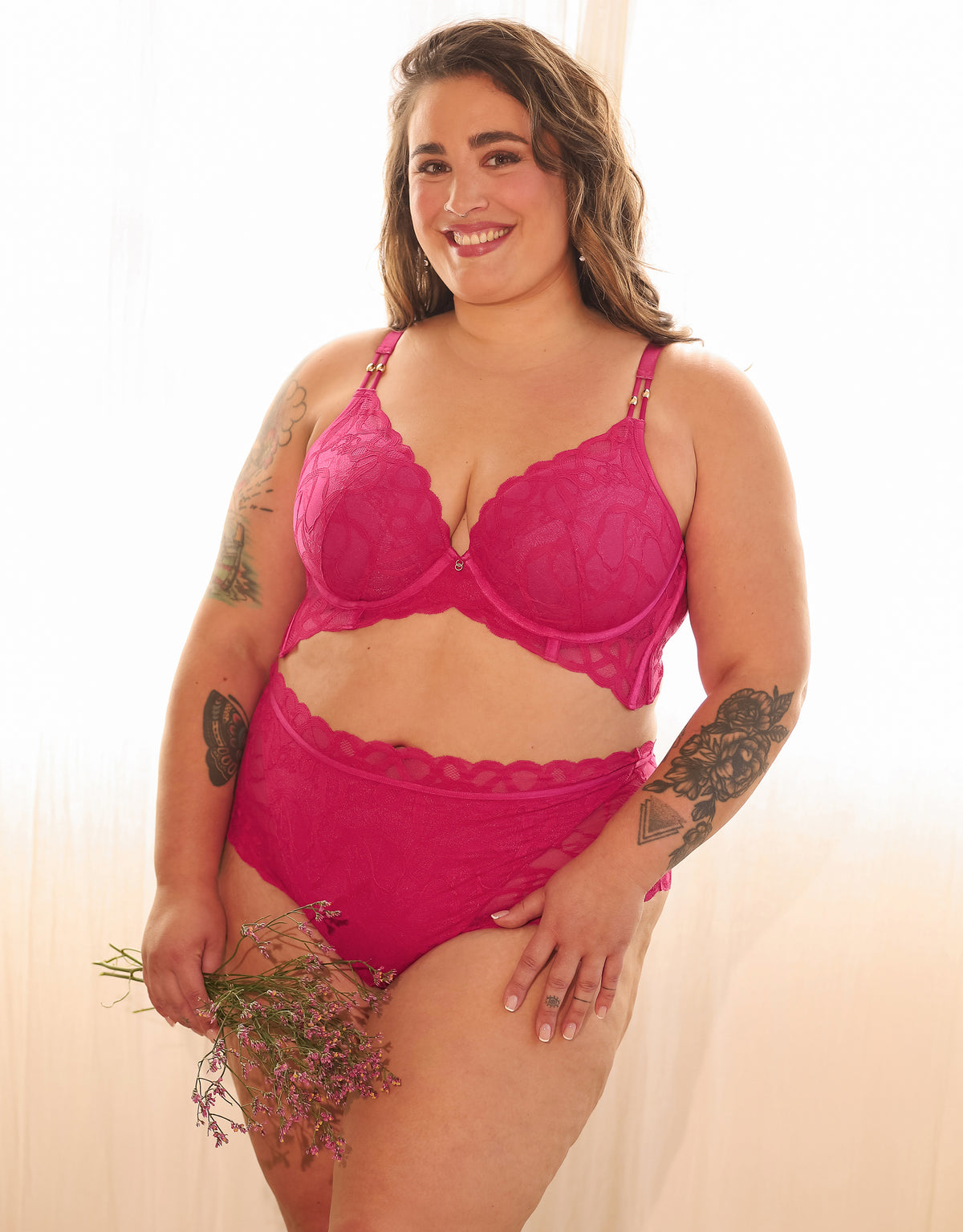 High-Panty "Mekika" fuchsia