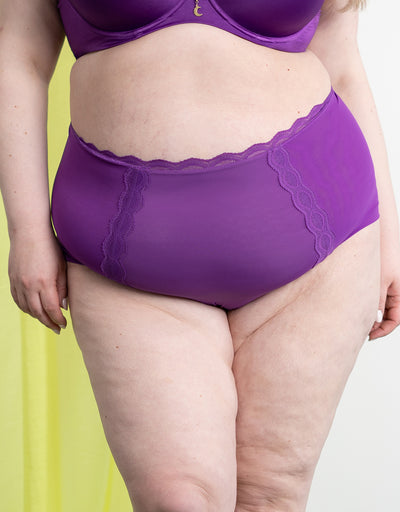 High-Waist-Panty "Voilà" purple