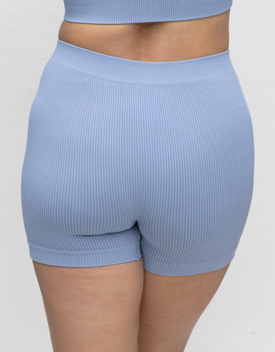 High-Waist-Shorts Freeda Bluegrey