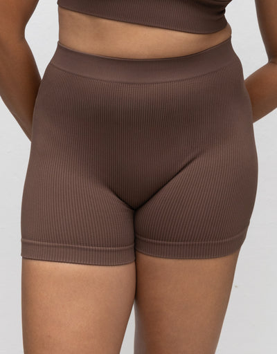 High-Waist-Shorts Freeda Coffee