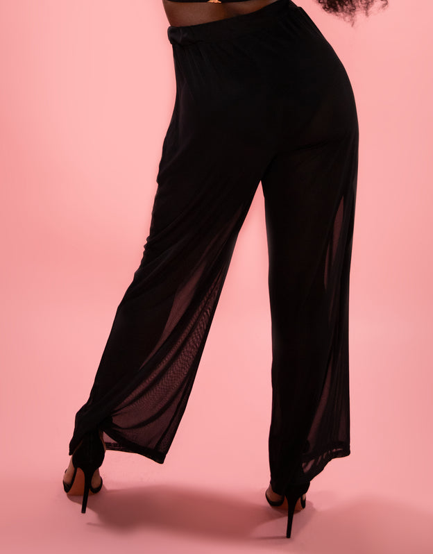 Hose "Sheer" transparent black