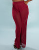 Hose "Sheer" transparent bordeaux