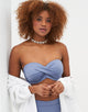 Multiway-Bikini-Top "Monaco" blue-grey