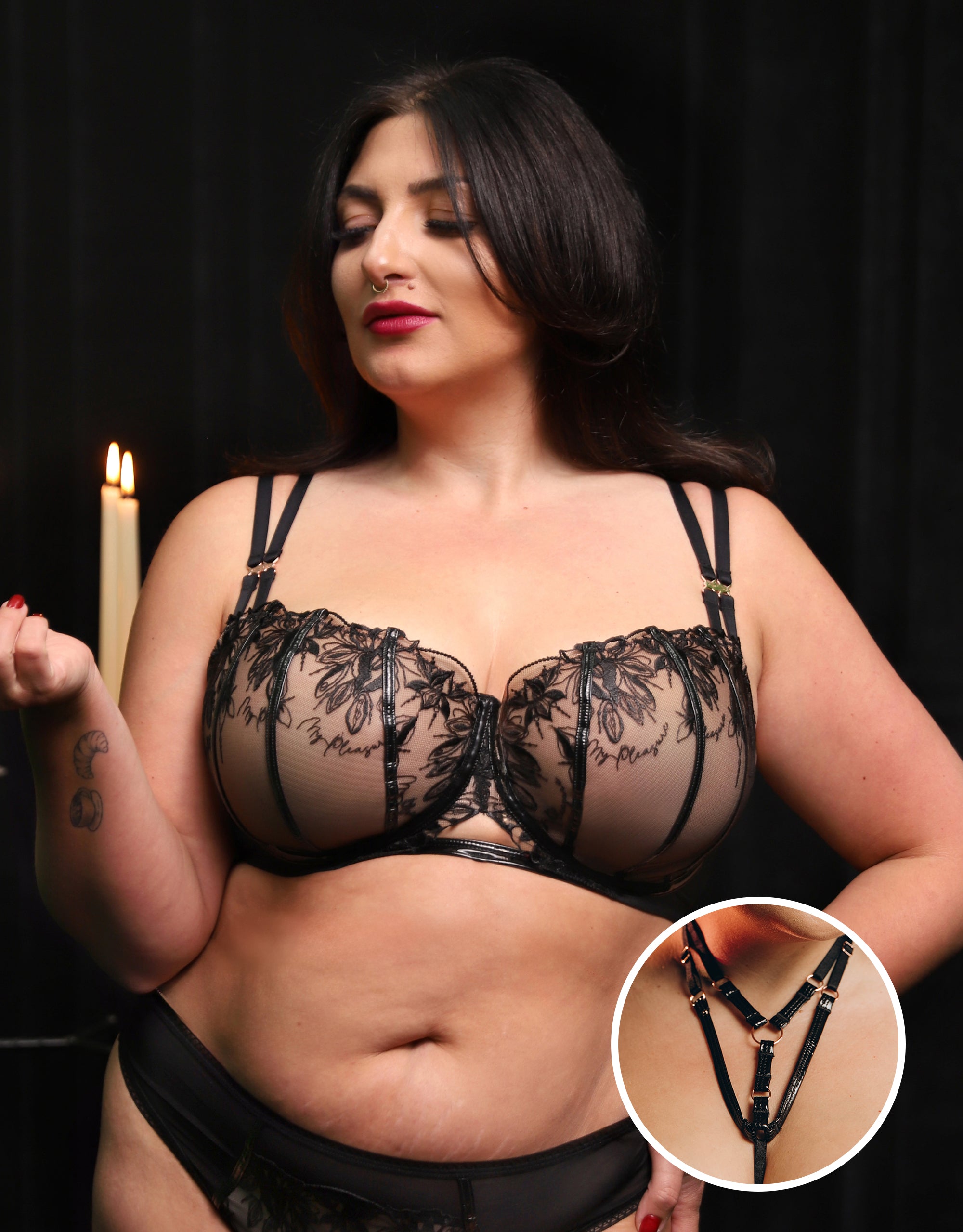 Set BH + Choker "My Pleasure"