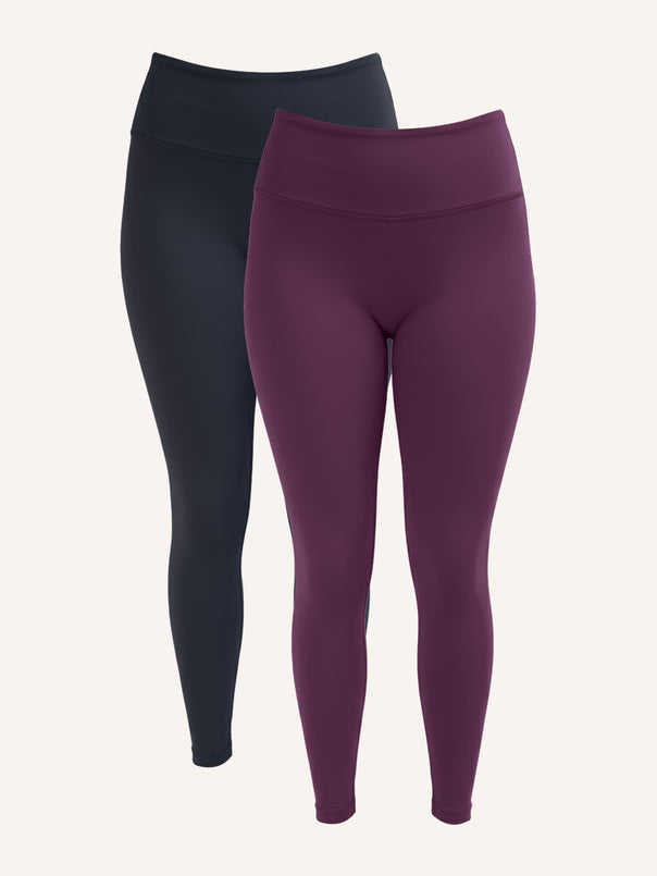 Leggings-Set 2x Jive black/cassis