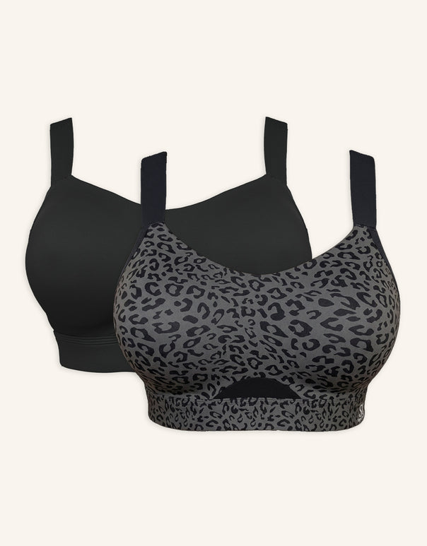 Sport-BH-Set 2x Jive black/leo