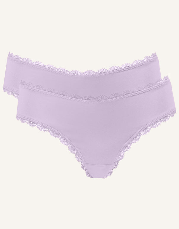 Thong Set 2x Basic lavender