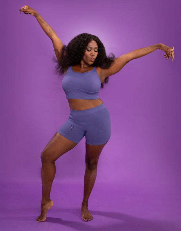 High-Waist-Shorts "Freeda" storm