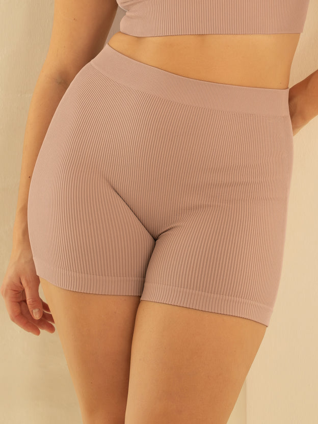 High-Waist-Shorts-Set 2x Freeda Taupe