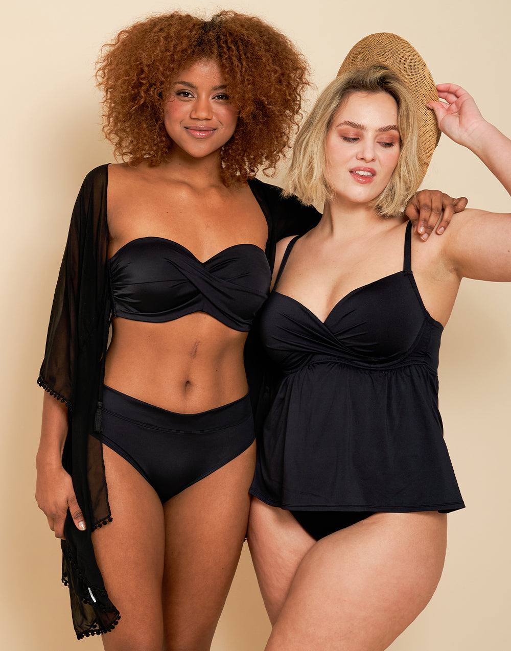 Tankini-Top "Nizza" black